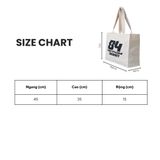  Túi Degrey Canvas Big Size Basic Bag đơn giản thiết kế thời trang nam nữ mau kem - CANK 