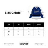  Áo thun tay dài Degrey Jersey long sleeve cổ tim in hình thời trang thể thao nam nữ màu xanh- JERLONGXANH 