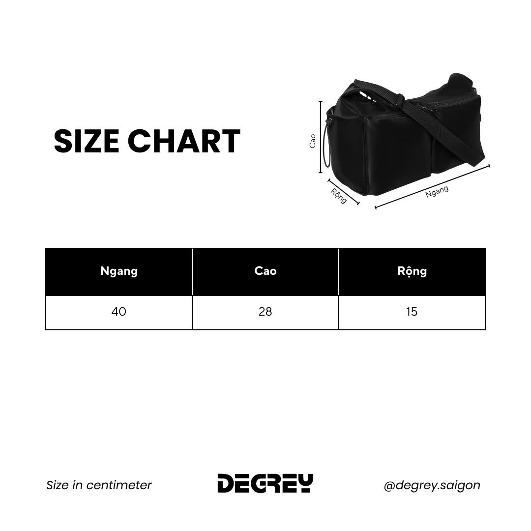  Túi Da Suede simili Degrey Big Logo đeo chéo vai thời trang nam nữ - SUEDE 