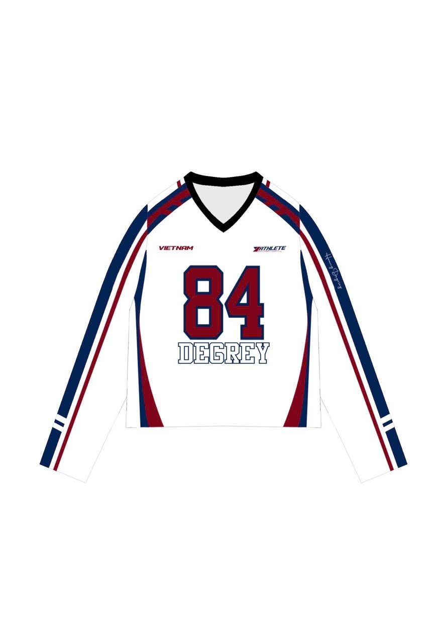  Áo thun tay dài Degrey Jersey long sleeve cổ tim in hình thời trang thể thao nam nữ Flexible x3 color - FLEX 