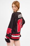  Áo thun tay dài Degrey Jersey long sleeve cổ tim in hình thời trang thể thao nam nữ màu đen- JERLONGD 