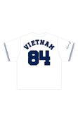  Áo khoác sơmi Jersey Degrey Baseball form rộng màu xanh - BASEXA 