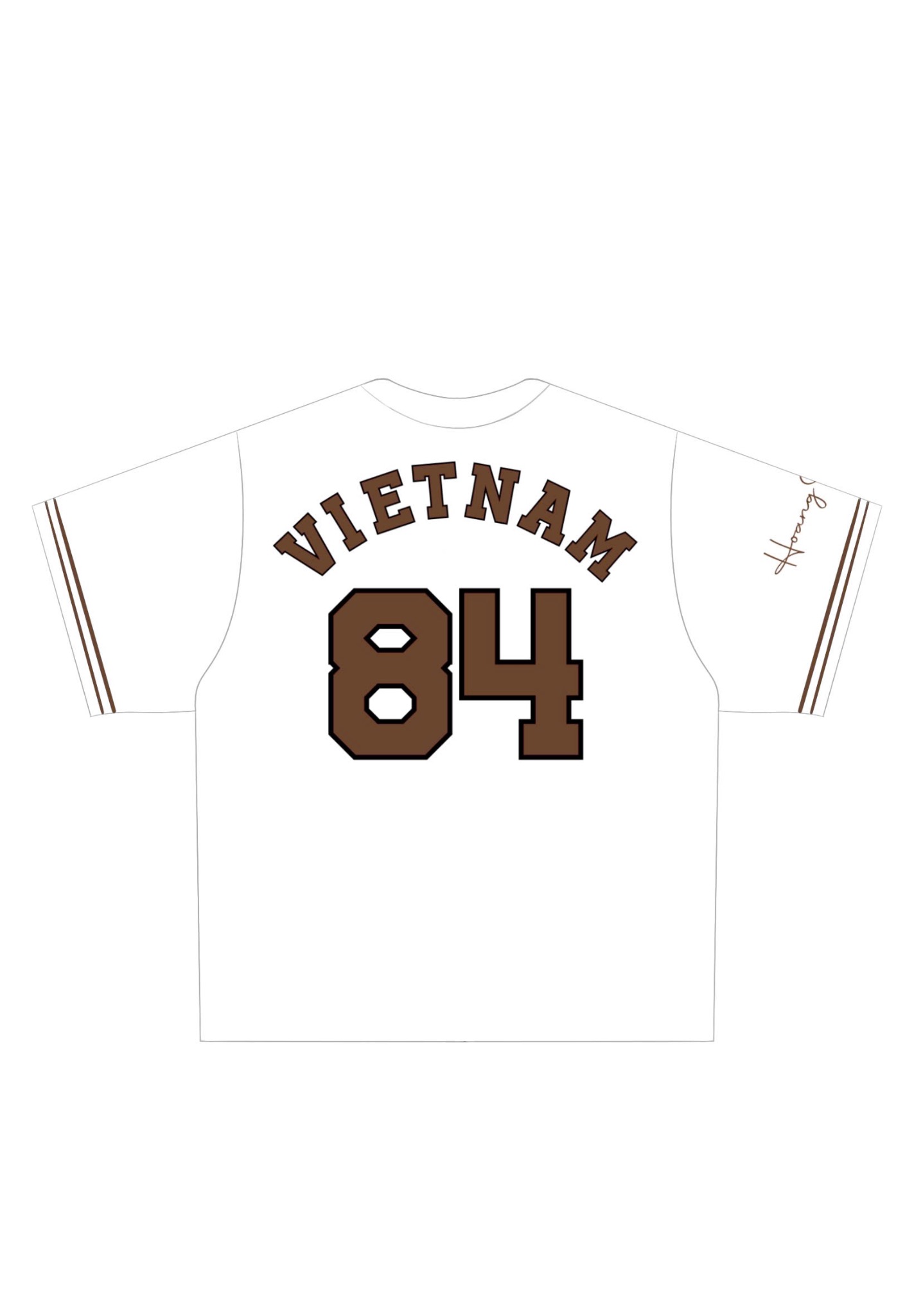  Áo khoác sơmi Jersey Degrey Baseball form rộng màu moca - BASEM 