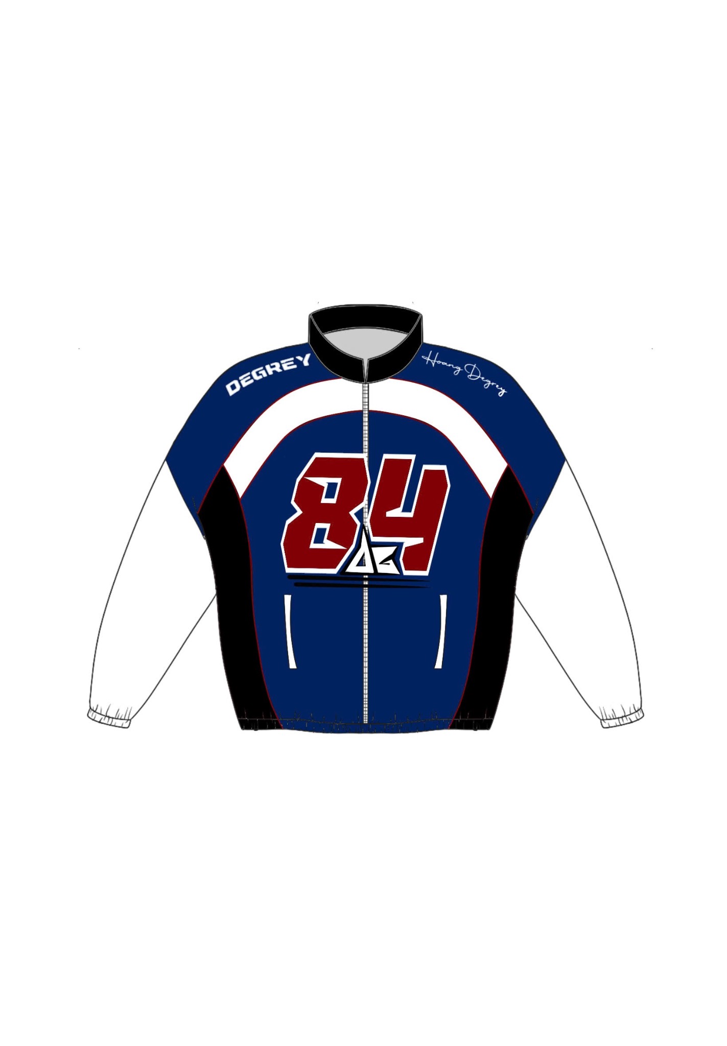  Jacket Degrey áo khoác dù thiết kế thời trang phong cách thể thao màu xanh - JACKXANH 