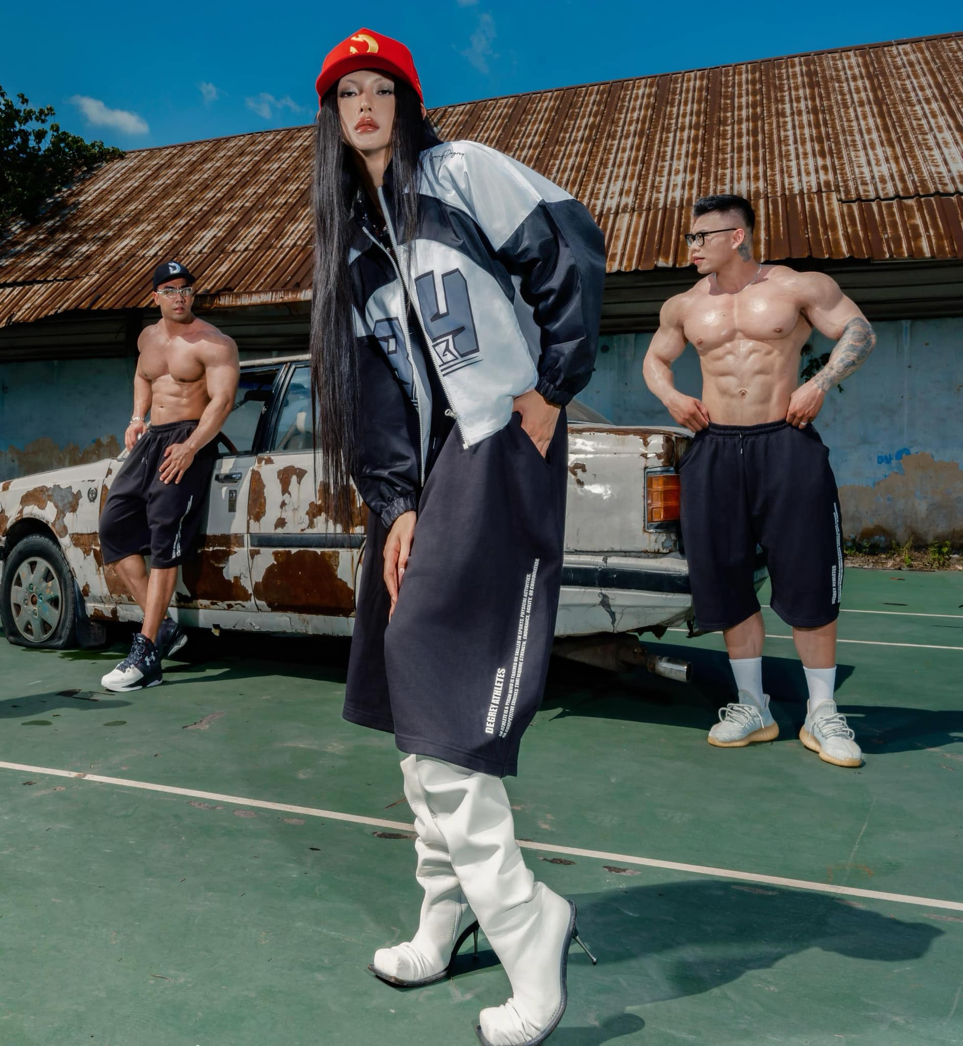  Quần lửng chất liệu chân cua Degrey short pant thiết kế thời trang nam nữ màu đen - SHOPAD 