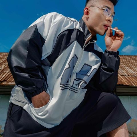  Jacket Degrey áo khoác dù thiết kế thời trang phong cách thể thao màu xám - JACKXAM 