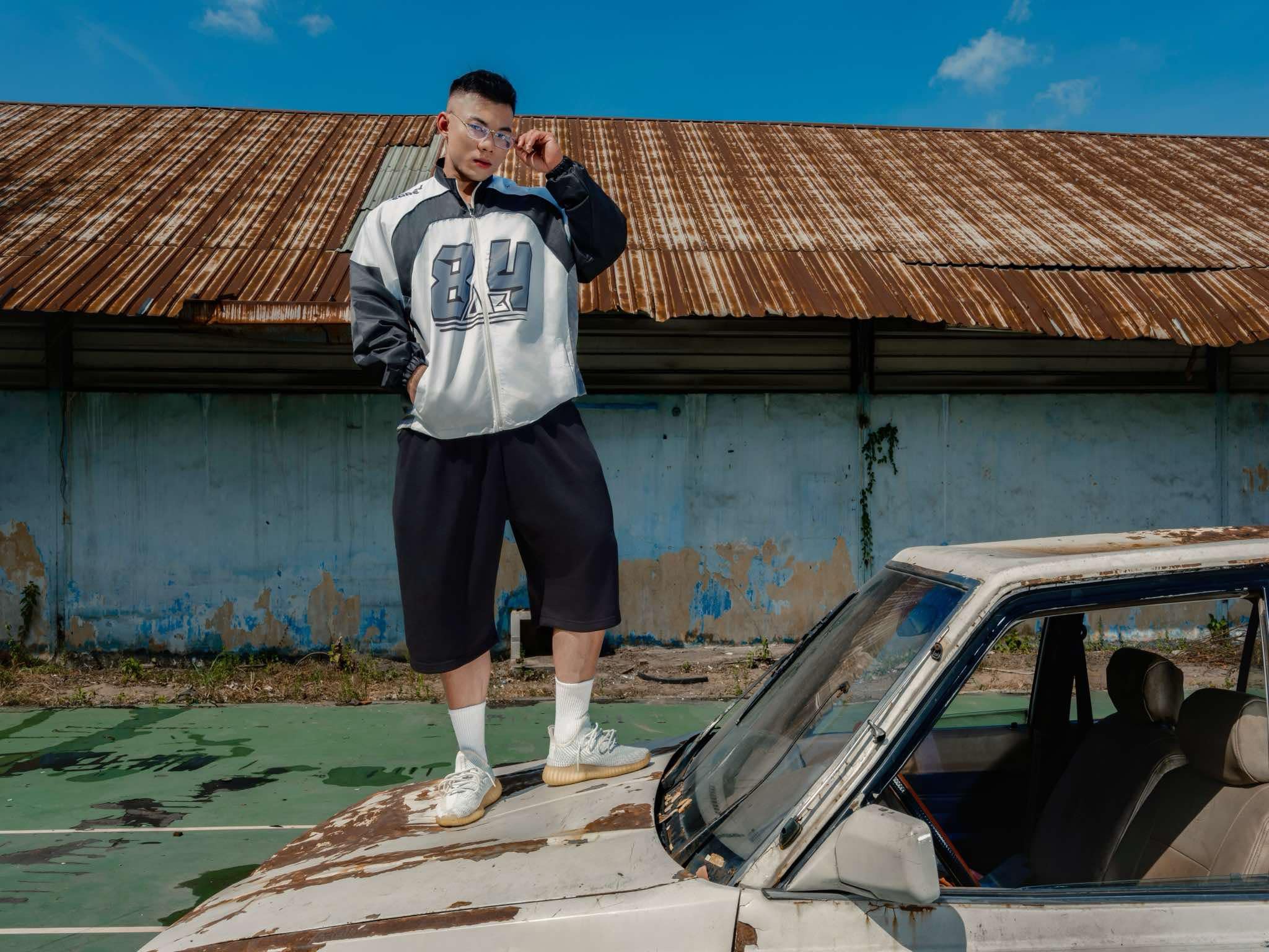  Jacket Degrey áo khoác dù thiết kế thời trang phong cách thể thao màu xám - JACKXAM 