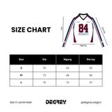  Áo thun tay dài Degrey Jersey long sleeve cổ tim in hình thời trang thể thao nam nữ Flexible x3 color - FLEX 