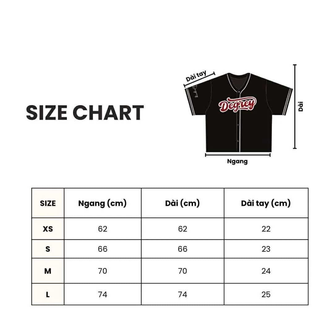  Áo khoác sơmi Jersey Degrey Baseball form rộng màu xanh - BASEXA 
