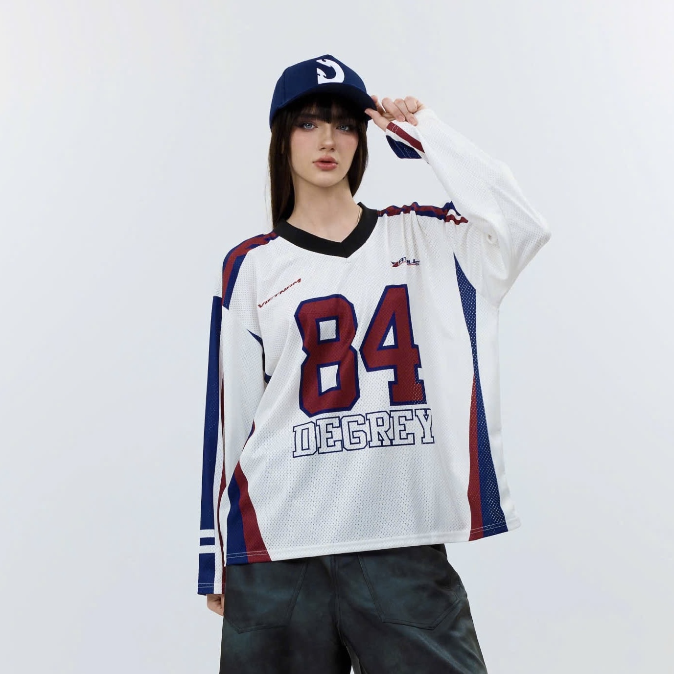  Áo thun tay dài Degrey Jersey long sleeve cổ tim in hình thời trang thể thao nam nữ Flexible x3 color - FLEX 