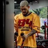  Áo thun Degrey Jersey cổ tim in hình thời trang thể thao nam nữ ss2 màu vàng- JERV2 