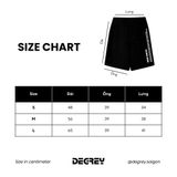  Quần lửng chất liệu chân cua Degrey short pant thiết kế thời trang nam nữ màu đen - SHOPAD 