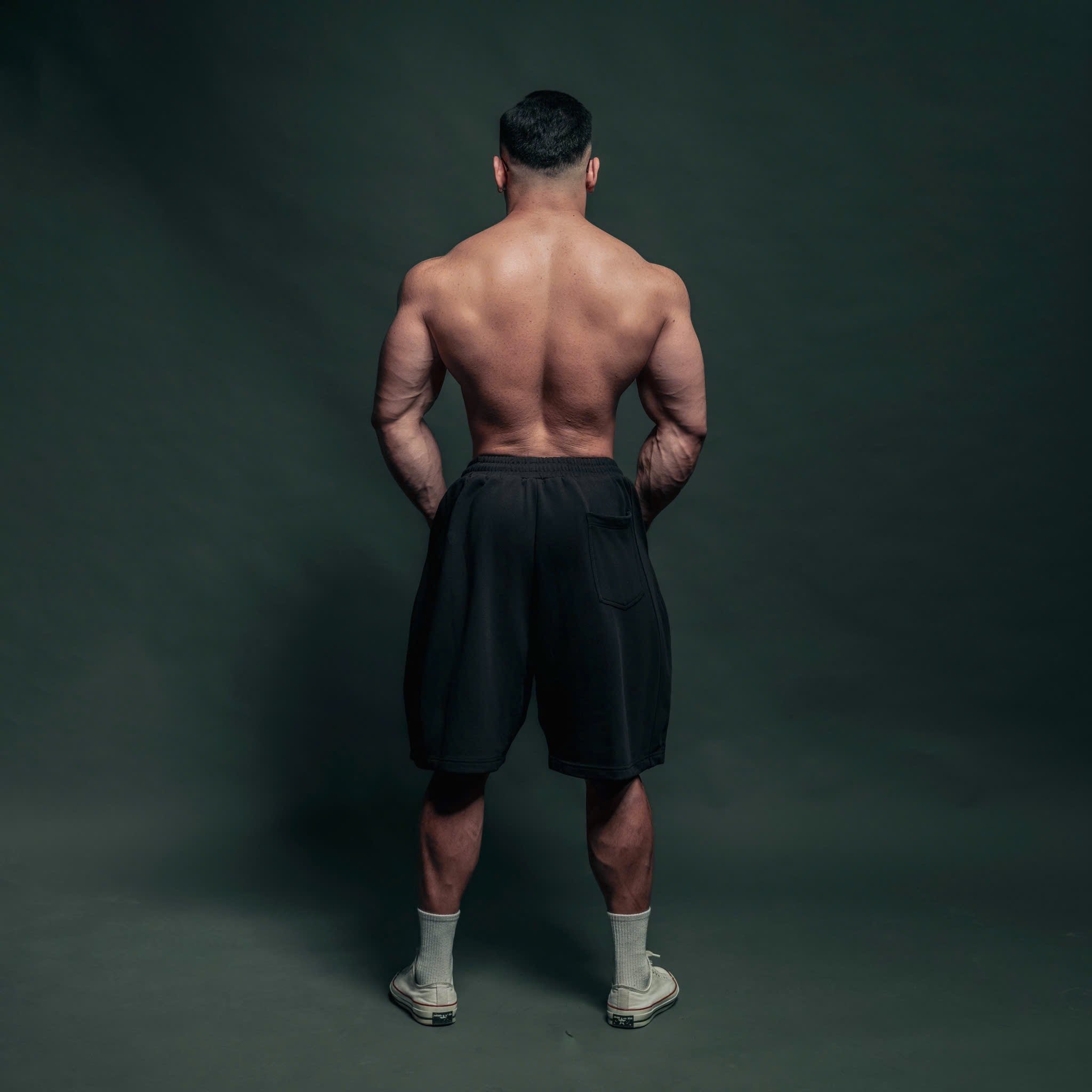  Quần lửng chất liệu chân cua Degrey short pant thiết kế thời trang nam nữ màu đen - SHOPAD 