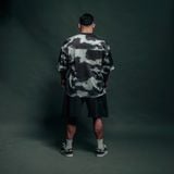  Áo thun Degrey Jersey cổ tim in hình thời trang thể thao nam nữ màu camo đen - JERCAMODEN 