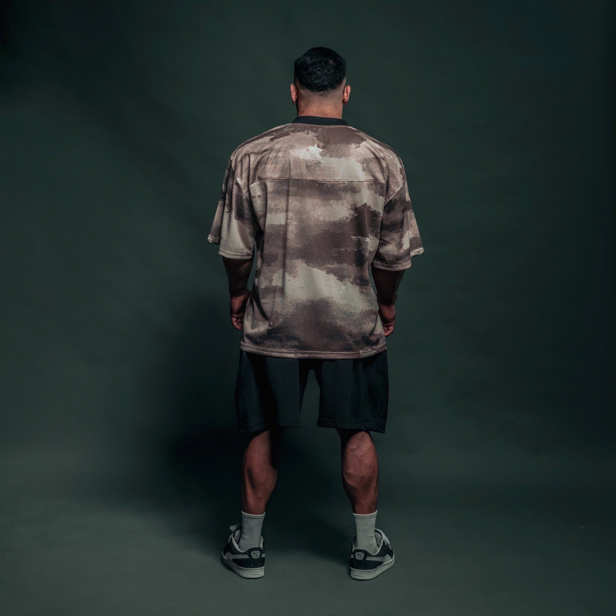  Áo thun Degrey Jersey cổ tim in hình thời trang thể thao nam nữ màu camo- JERCAMO 