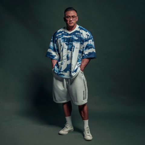  Áo thun Degrey Jersey cổ tim in hình thời trang thể thao nam nữ màu camo xanh- JERCAMOXANH 