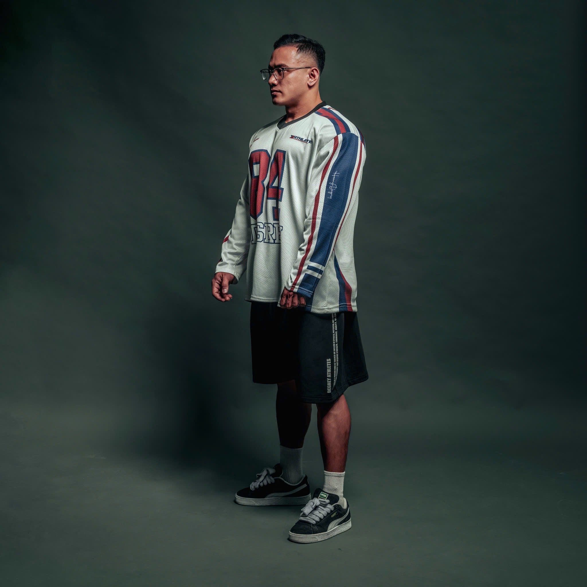  Áo thun tay dài Degrey Jersey long sleeve cổ tim in hình thời trang thể thao nam nữ Flexible x3 color - FLEX 