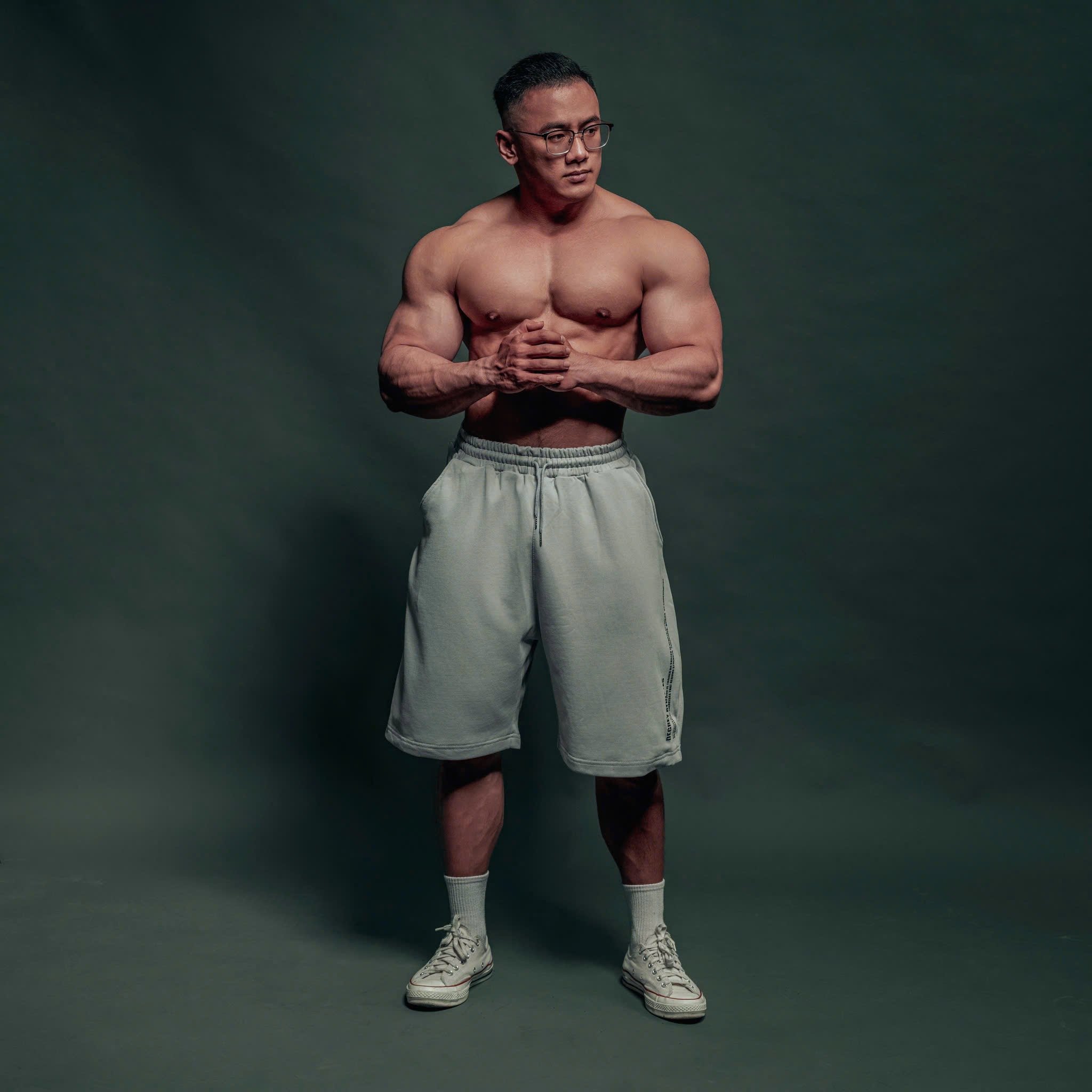  Quần lửng chất liệu chân cua Degrey short pant thiết kế thời trang nam nữ màu xám - SHOPAX 