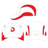  Mũ/Nón Degrey màu trắng phối đỏ lưỡi trai cap thêu logo thiết kế thời trang - CAPTDO 