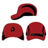  Mũ/Nón Degrey màu đỏ phối đen lưỡi trai cap thêu logo thiết kế thời trang - CAPDD 