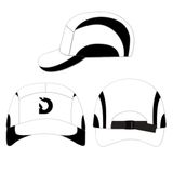  Mũ/Nón Degrey màu trắng phối đen lưỡi trai cap thêu logo thiết kế thời trang - CAPDT 