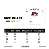  Áo thun Degrey Jersey cổ tim in hình thời trang thể thao nam nữ ss2 màu trắng- JERT2 