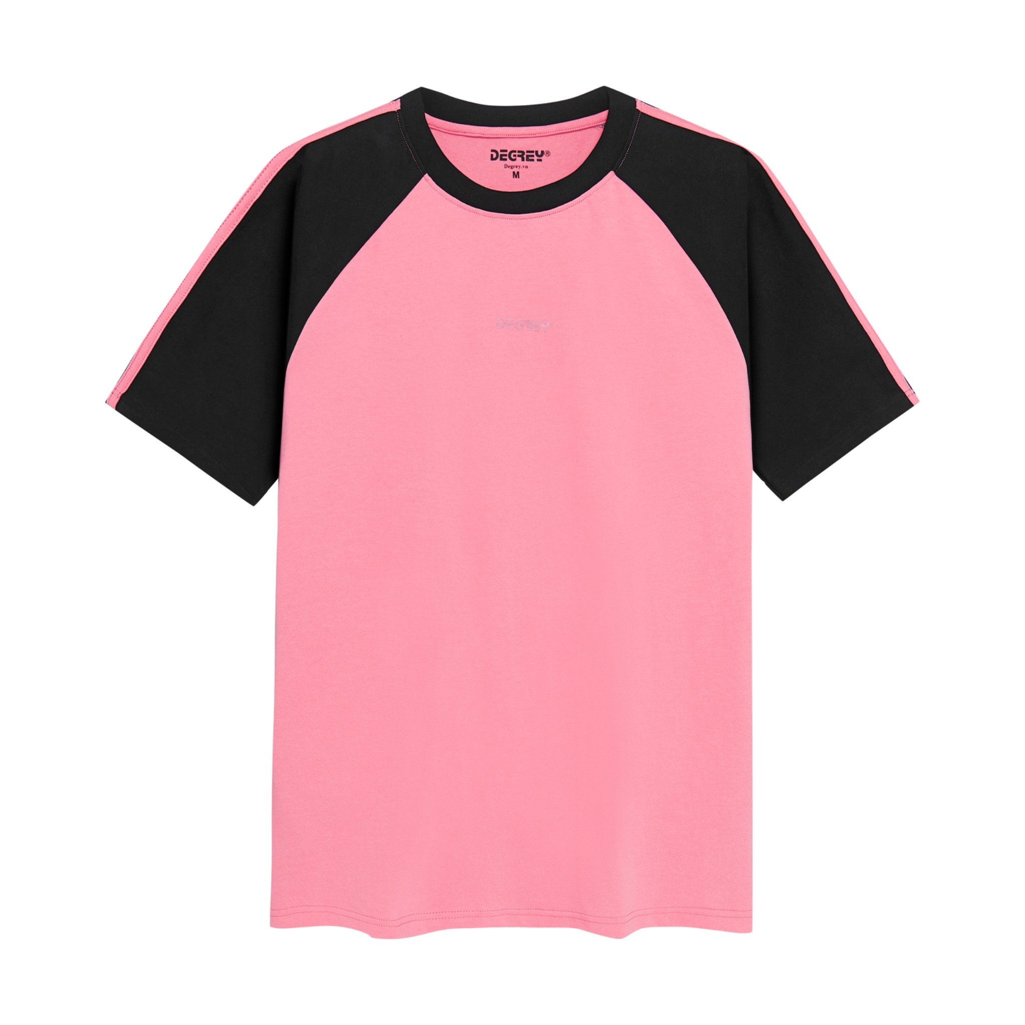  Degrey Raglan Line Hồng Tee Đen Hồng - DRLHD 