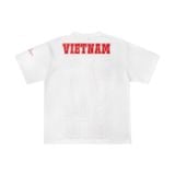  Áo thun Degrey Jersey cổ tim màu trắng thời trang thể thao - JERT 