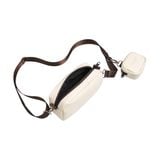  Túi da simili Degrey đeo chéo crossbody bag màu kem thiết kế thời trang nam nữ - CROSSK 