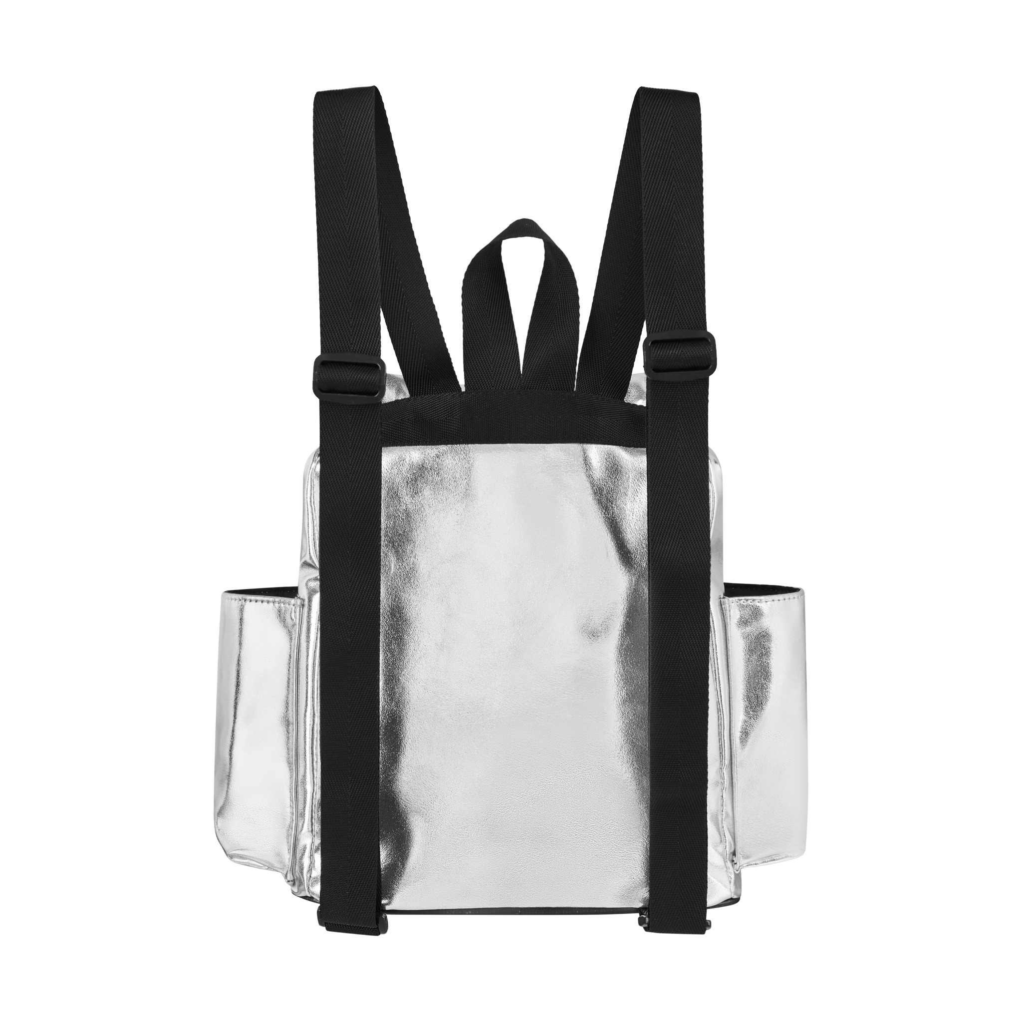  Degrey Mini Backpack Drawstring Silver - MBPS 