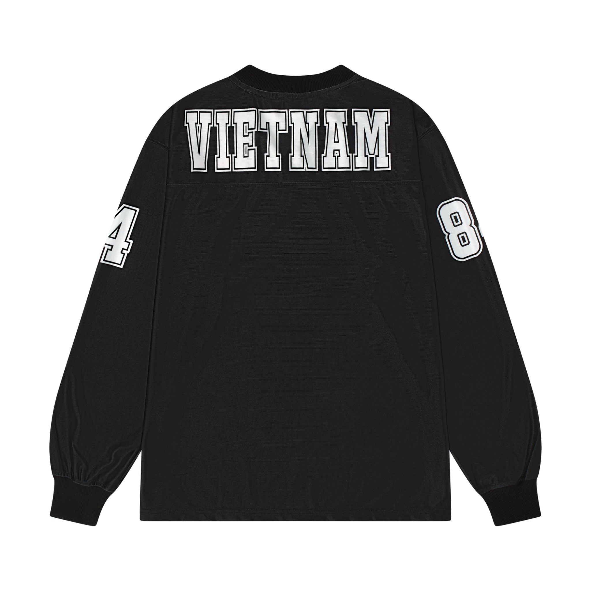  Áo thun Degrey Jersey cổ tim tay dài in hình thời trang thể thao nam nữ màu đen - TADAD 