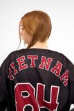  Áo khoác sơmi Jersey Degrey Baseball form rộng màu đen - BASED 