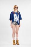  Áo thun Degrey Jersey cổ tim in hình thời trang thể thao nam nữ màu xanh- JERX 