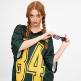  Áo thun Degrey Jersey cổ tim in hình thời trang thể thao nam nữ màu xanh lá- JERG 