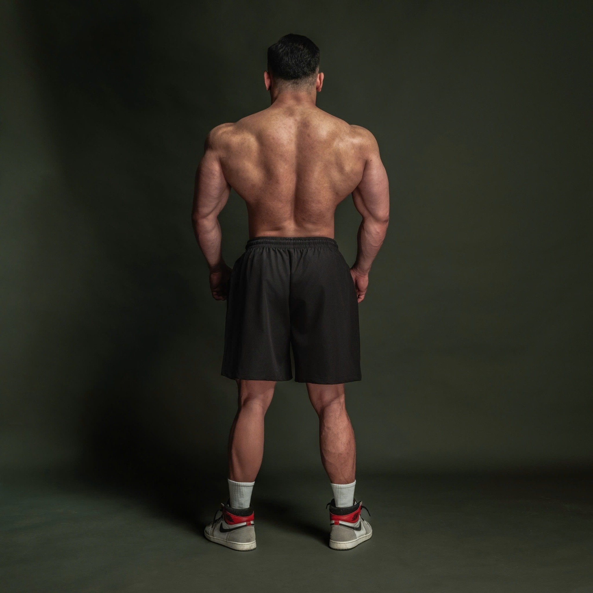 Quần dù ngắn màu đen thiết kế thể thao Degrey short pant - QADU 