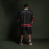  Áo thun Degrey Jersey cổ tim màu đen thời trang thể thao màu flexible x3- JERFLEXDEN 