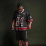  Áo thun Degrey Jersey cổ tim màu đen thời trang thể thao màu flexible x3- JERFLEXDEN 