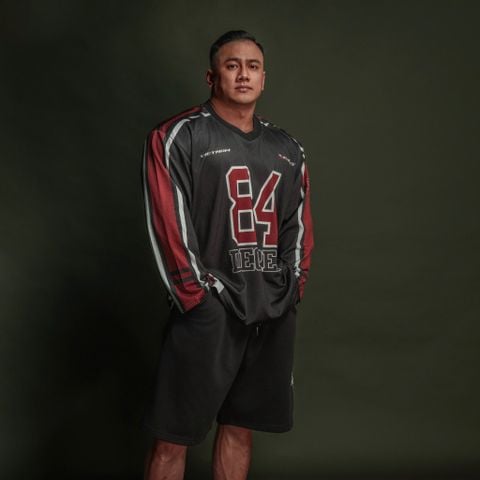  Áo thun tay dài màu đen Degrey Jersey long sleeve cổ tim thời trang thể thao Flexible x3 color - FLEXDEN 