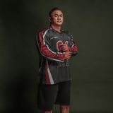  Áo thun tay dài màu đen Degrey Jersey long sleeve cổ tim thời trang thể thao Flexible x3 color - FLEXDEN 