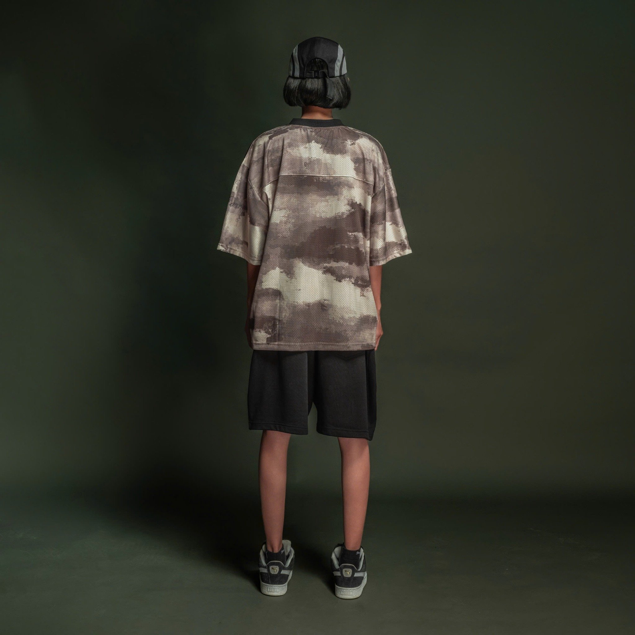  Áo thun Degrey Jersey cổ tim in hình thời trang thể thao nam nữ màu camo- JERCAMO 