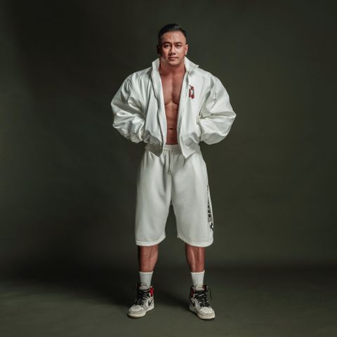  Áo khoác bomber Degrey màu trắng thiết kế thời trang nam nữ - BOMBT 