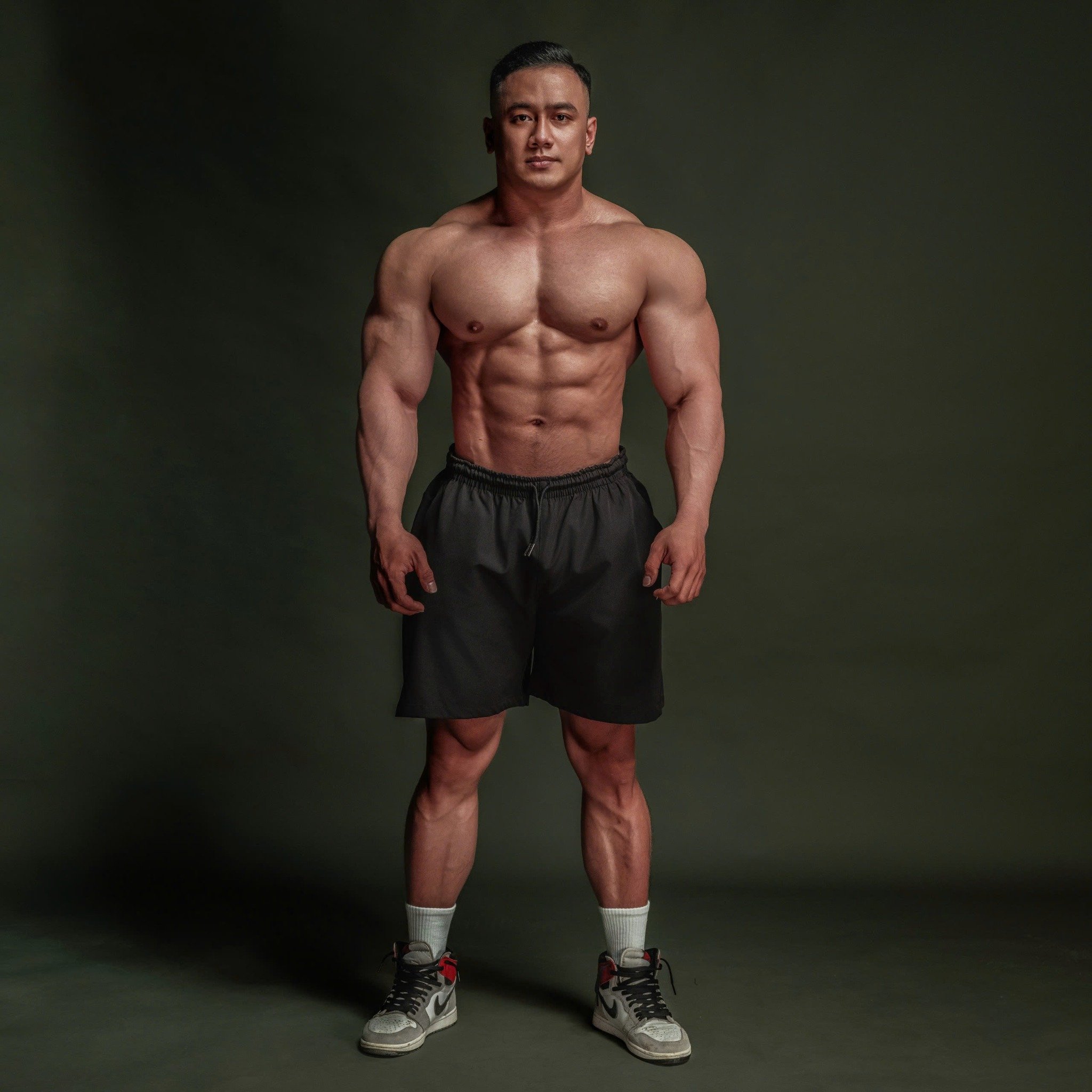  Quần dù ngắn màu đen thiết kế thể thao Degrey short pant - QADU 