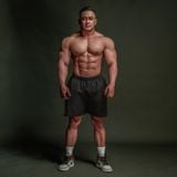  Quần dù ngắn màu đen thiết kế thể thao Degrey short pant - QADU 