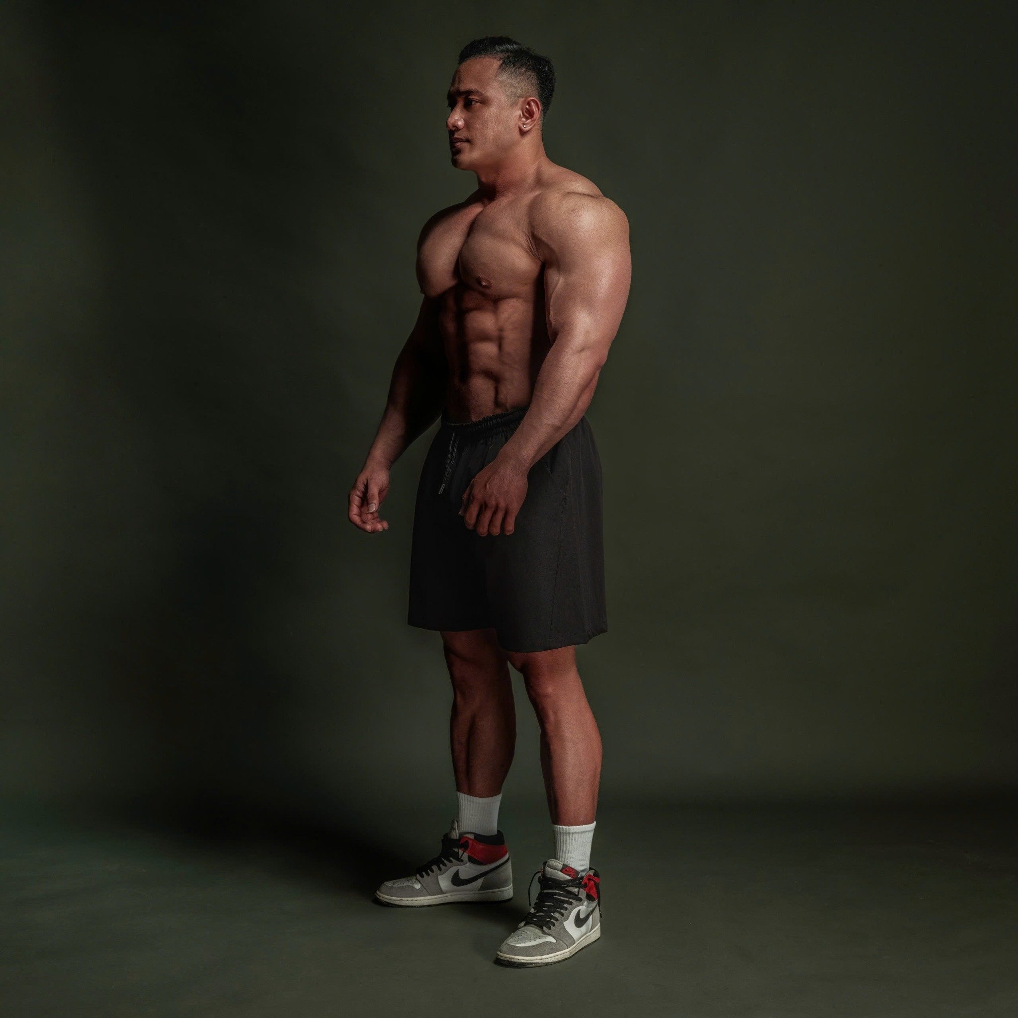  Quần dù ngắn màu đen thiết kế thể thao Degrey short pant - QADU 