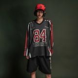  Áo thun tay dài màu đen Degrey Jersey long sleeve cổ tim in hình thời trang thể thao nam nữ Flexible x3 color - FLEXDEN 