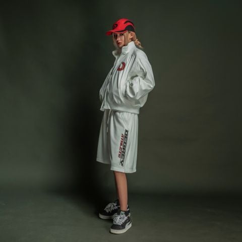  Áo khoác bomber Degrey màu trắng - BOMBT 