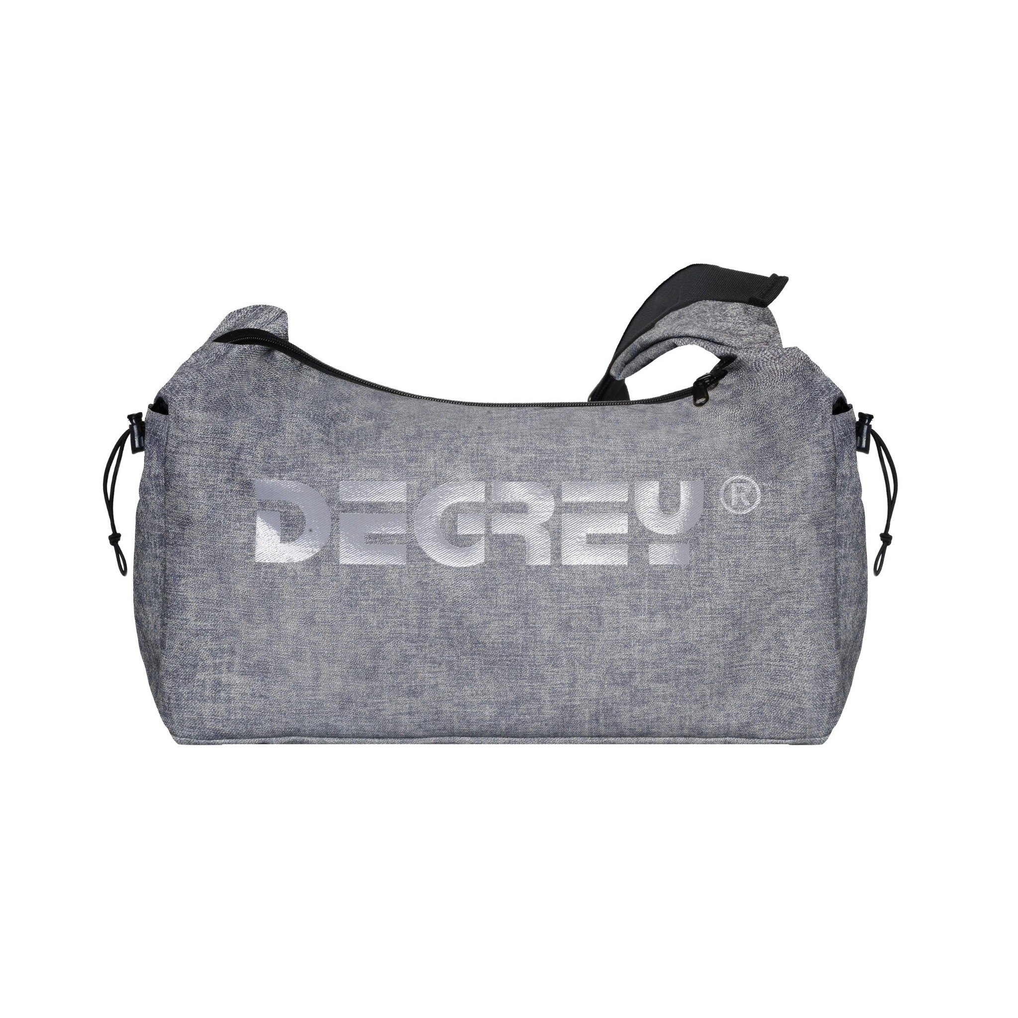  Túi Da simili màu xám jean Degrey Big Logo shoulder bag - SIXAM 