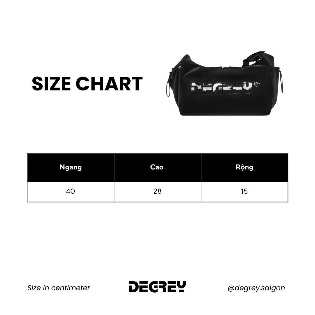  Túi Da simili màu nâu jean Degrey Big Logo shoulder bag - SINAU 
