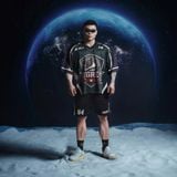  Áo thun thể thao màu xanh Degrey Jersey Rex 84 cổ tim - JERREX 
