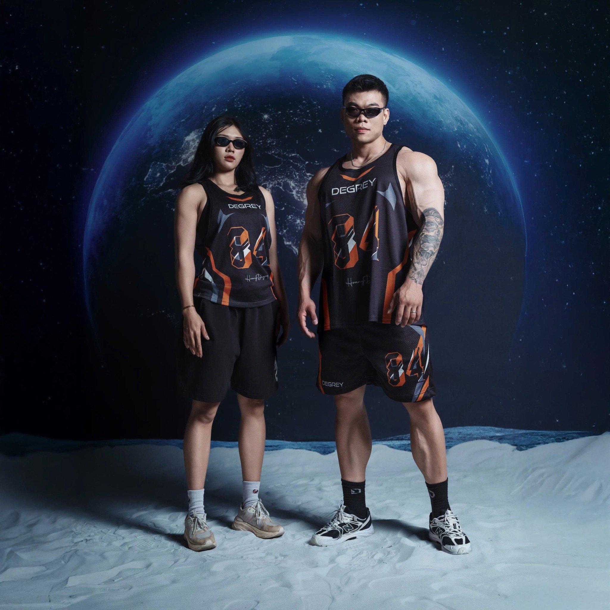  Áo ba lỗ Degrey Tanktop màu đen Big Logo D thể thao - TANKSTRIKCAM 